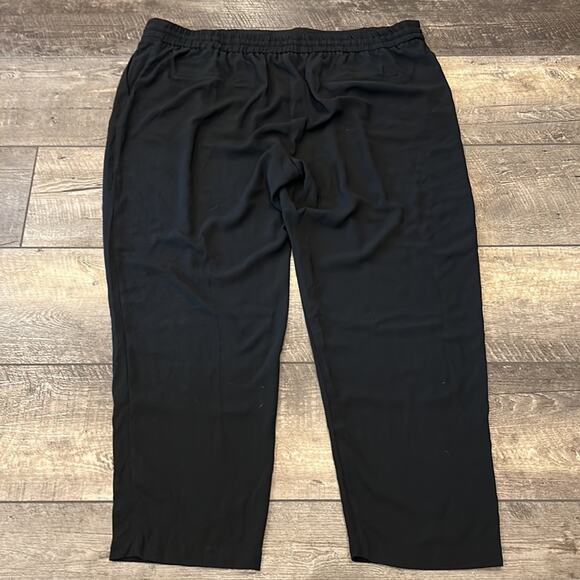 NWT LEA & VIOLA Curve Plus Size Black Drawstring Pants 3X - Picture 3 of 8